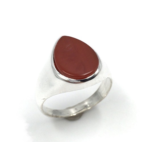 Bague argent 925 cornaline - bague, en