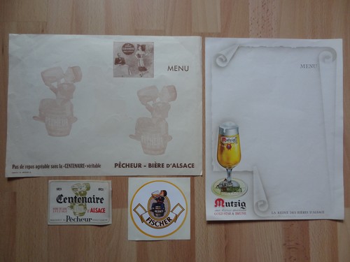 Menus anciens biere pêcheur - anciens,
