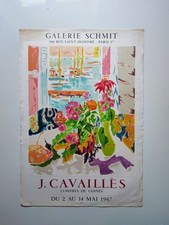 Jules Cavaillès affiche exposition 1967 Imp Mourlot Galerie Schmit exhibition