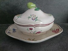  Saucière Confiturier Au Vase Étrusque CHOISY LE ROI  Faïence 