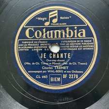 78 RPM - CHARLES TRENET - Je