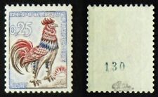 n° 1331c 25c COQ n° vert au verso Neuf N** TB cote 265€ signé Calves