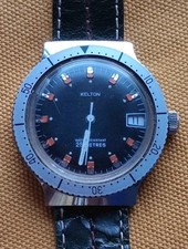 Montre Kelton Plongée Lunette Tournante En Bel État