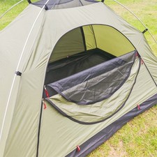 Tente de Camping Portable Antimoustique avec Base Imperméable pour Deux Personn