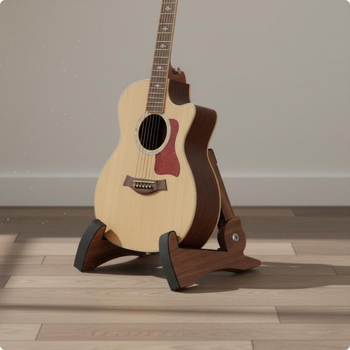 Support guitare bois - bois, stable