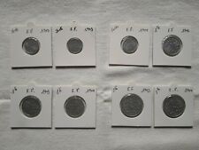 8 Pièces - 50 cts, 1 et 2 Francs Bazor Etat Français - Alu - 1942, 1943, 1944