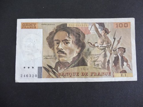 Ancien billet 100 frs - ancien,
