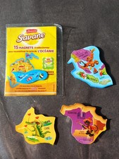Lot de 4 magnets aimants Savane Brossard Océanie Asie