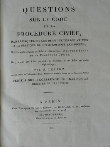 Lepage questions sur code - sur,