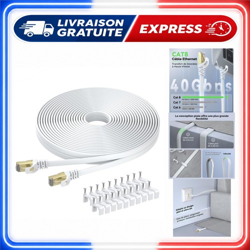 Câble ethernet cat 20m - câble,