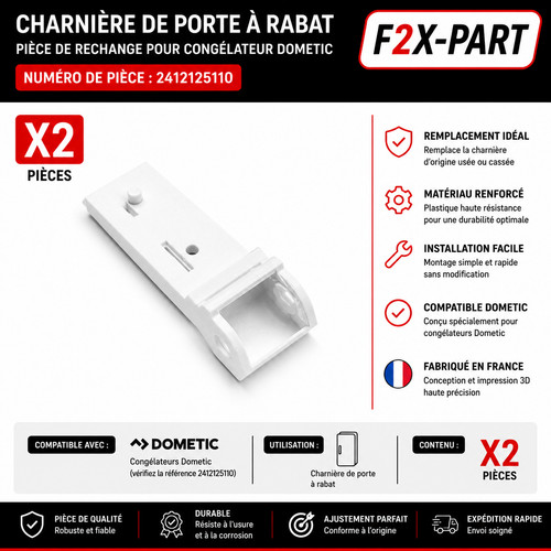 Charnière porte rabat - charnière, de