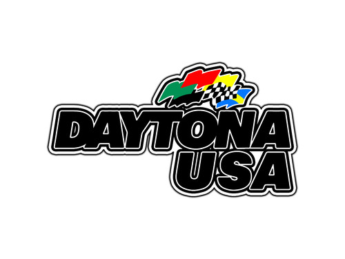 Daytona usa arcade logo - logo, retro