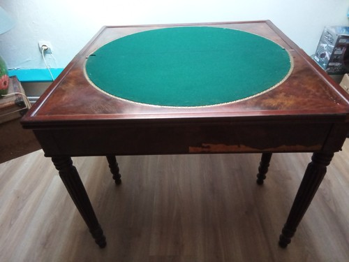 Table jeu acajou - table, en