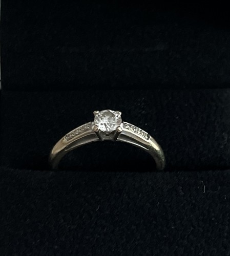 Bague solitaire blanc 18 - solitaire,