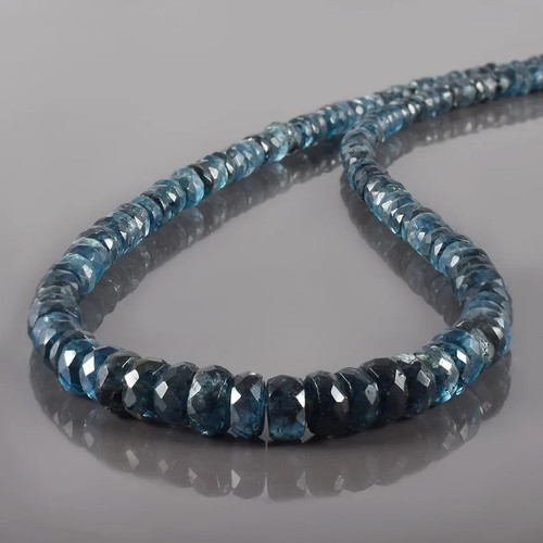 Collier perles kyanite indigo - perles,