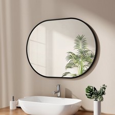 Miroir de salle de bain elliptique miroir mural miroir de salle de bain...