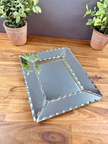 Cadre miroir biseauté - , ancien
