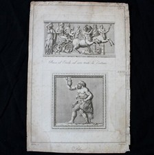 Gravure - Bacco, ed Ercole sul