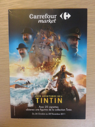 Tintin flyer carrefour - tintin,