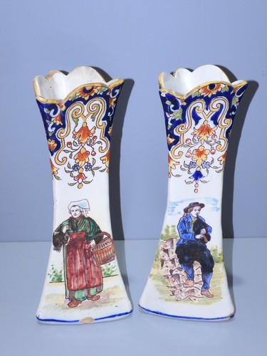 Vases ceramique de rouen - -2,