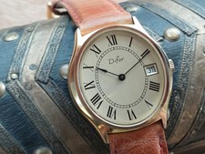 Montre ancienne mécanique homme DIFOR pl OR date FE 233 - révisée et garantie