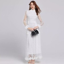 Robe Longue Femme Blanc en