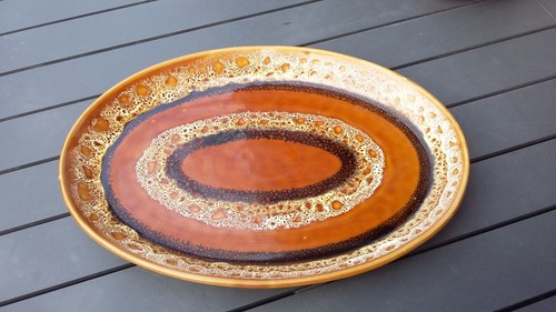 Ancien plat ovale creux - ancien,