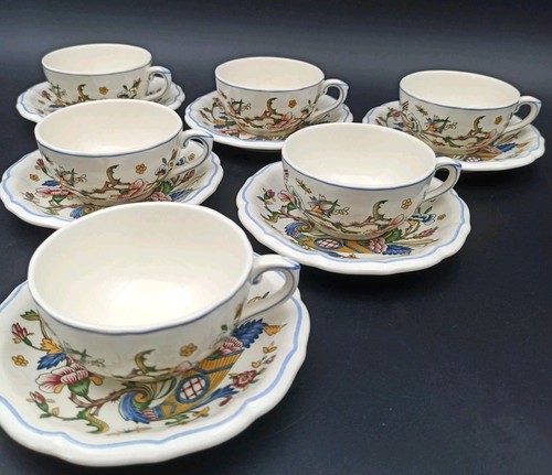 Gien tasses à thé en - -, 6