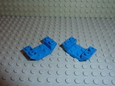 2 x LEGO Bleu Slope Brick ref