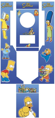 Stickers simpson jeux bar - stickers,