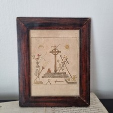 Tableau XVIIIè Broderie de