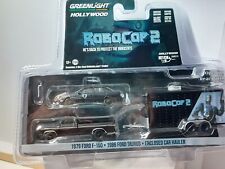 Greenlight 1/64 🇨🇵 Hollywood Robocop 1986 Ford Taurus LX + Remorque Car Hauler