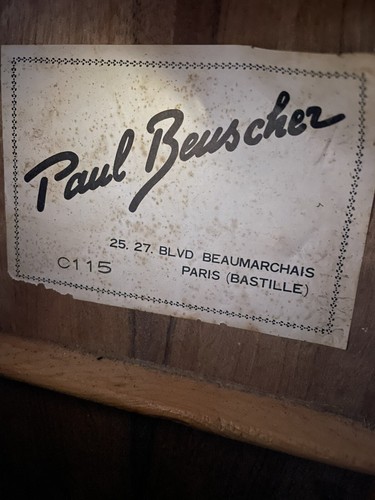 Guitare paul beuscher - guitare,