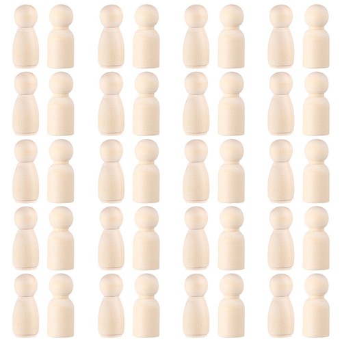 Pcs peg doll en bois - ,
