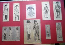 Ecole FRANCAISE XIX LOT 9 DESSINS ETUDE UNIFORME MILITAIRE REVOLUTION EMPIRE