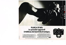 PUBLICITE  1975   FUJICA  ST 801  appareil photo