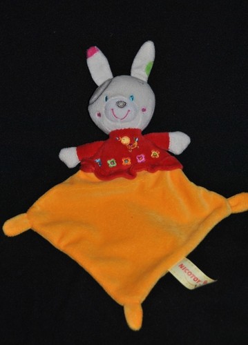 Doudou plat lapin - lapin, nicotoy