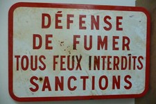 plaque emaillée routiere feu