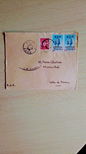 Enveloppe ancienne 1948 - enveloppe, de