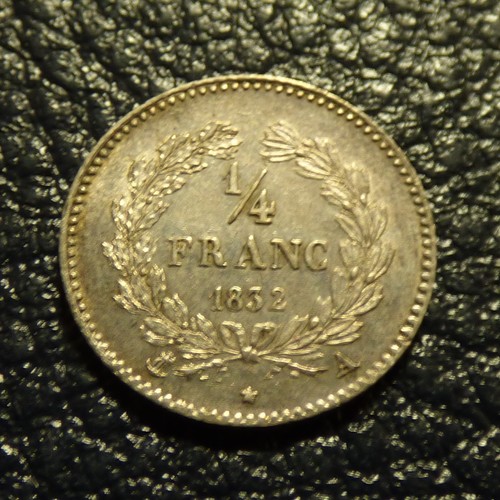 France franc 1832 a silver - a,