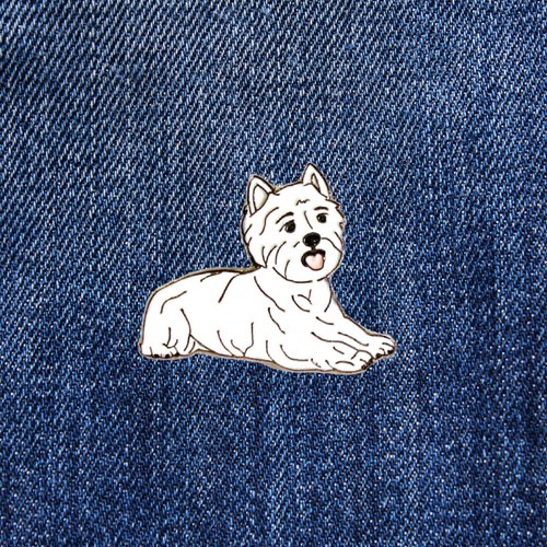 Westie émail pins broche - westie,