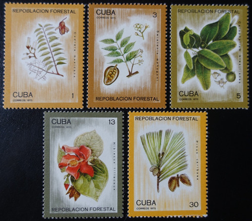 Timbres 1cuba arbres - du,