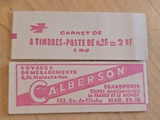 Timbre France  carnet Ouvert 1331-C1** série 101/62 ref V 14/2