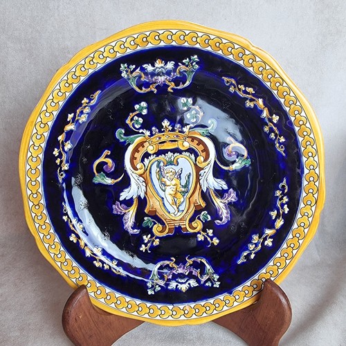 Assiette décorative gien bleu - gien,