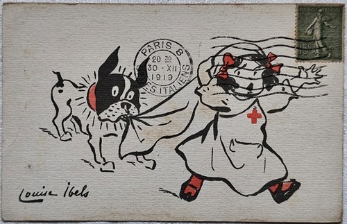 Cpa postcard signée - cpa, louise