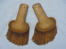 paire d epaulettes d officier de l infanterie de marine francaise   de 1 guerre