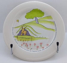 PETITE ASSIETTE FAÏENCE GIEN DÉCOR PETIT PRINCE SAINT-EXUPERY CAMPAGNE CERAMIC