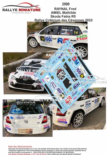 Decals ref 2590 skoda - ref,