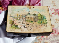 ANCIENNE BOITE épingles d'acier SOUVENIR "Exposition 1900/ au Grand Palais"