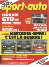 SPORT AUTO N°275 FERRARI GTO / 205 GTI / MERCO 300E / BMW M 535i / ALPINA B6 2.8